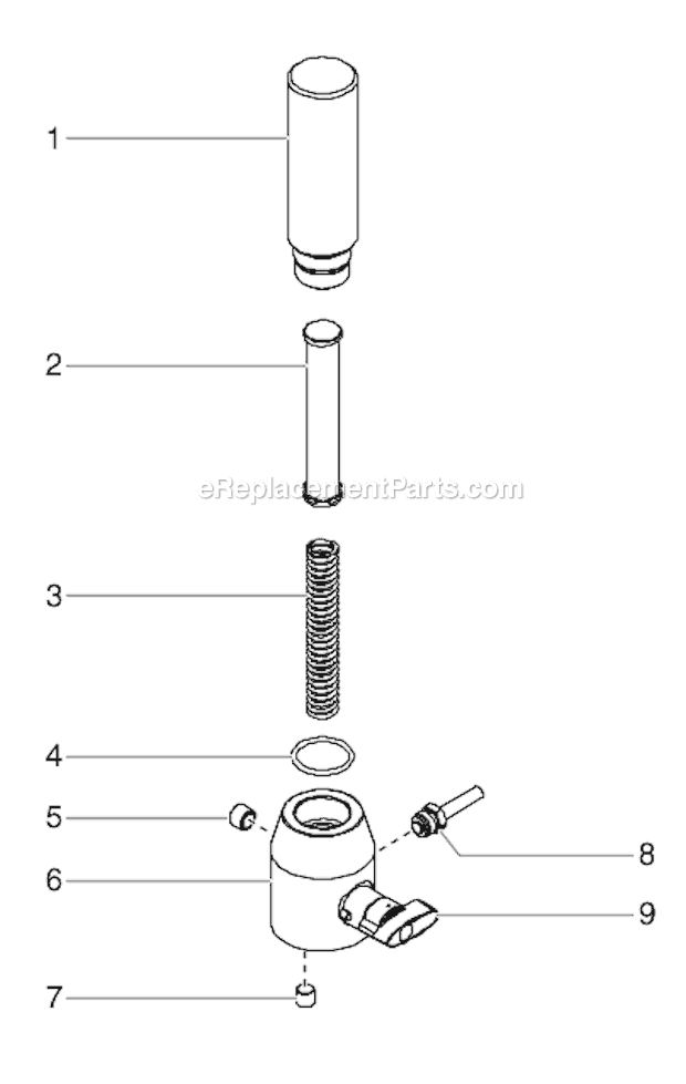Page D Diagram and Parts List for EPX2505 0507019 SprayTECH Paint Sprayer