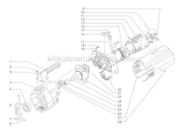 Page D Diagram and Parts List for EP2105 0508006 SprayTECH Paint Sprayer