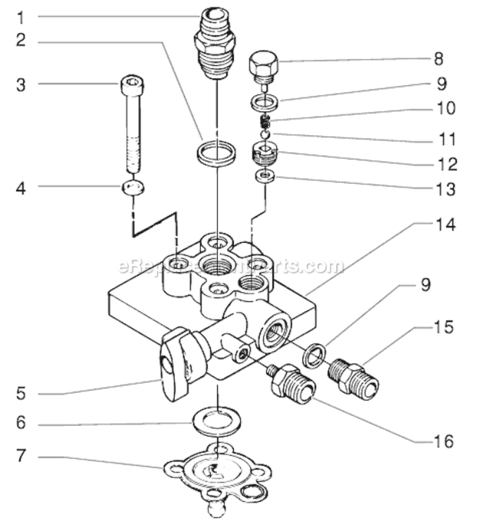Page C Diagram and Parts List for ED655 0508028 SprayTECH Compressor