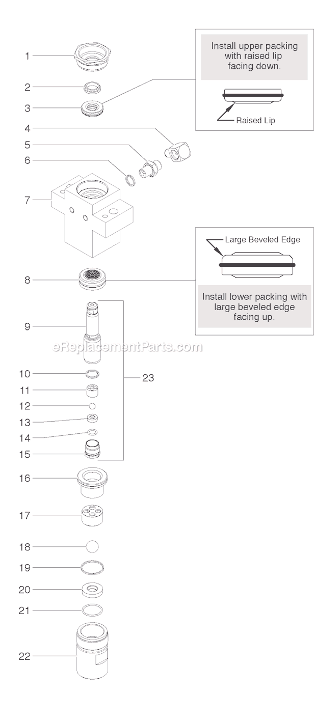 Page C Diagram and Parts List for GPX750 0509004 SprayTECH Paint Sprayer