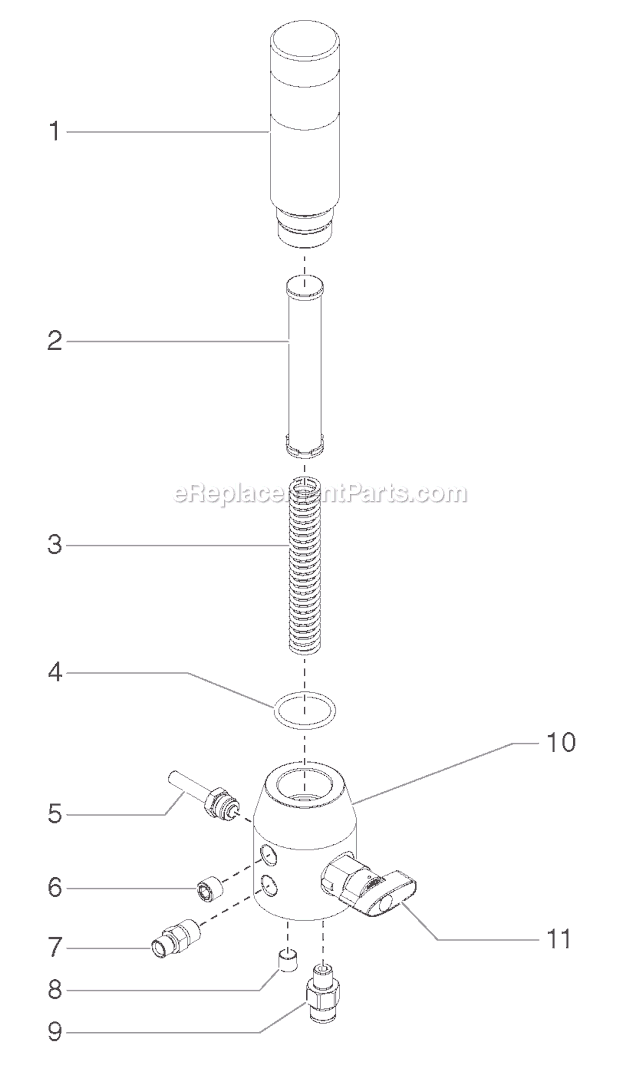 Page E Diagram and Parts List for GPX750 0509004 SprayTECH Paint Sprayer