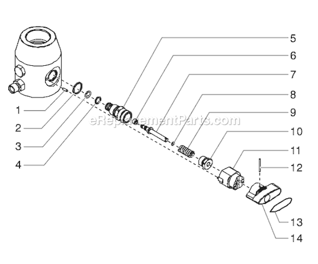 Page F Diagram and Parts List for GPX 0509023 SprayTECH Paint Sprayer