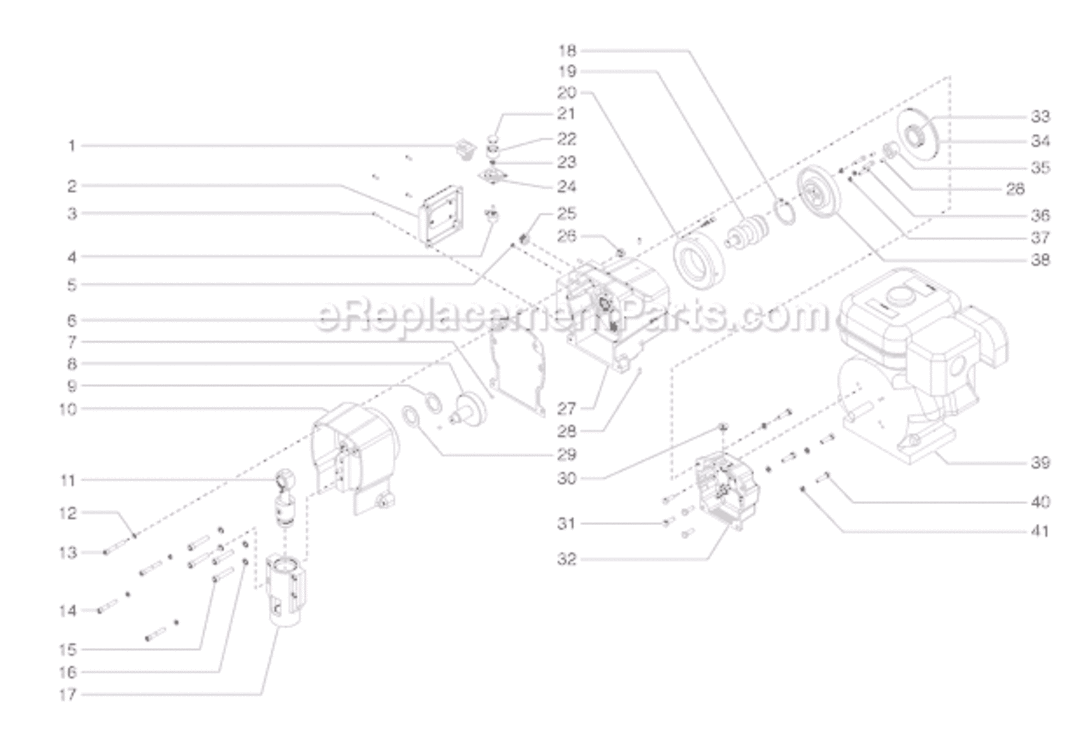 Page B Diagram and Parts List for LC1600 0509026 SprayTECH Paint Sprayer