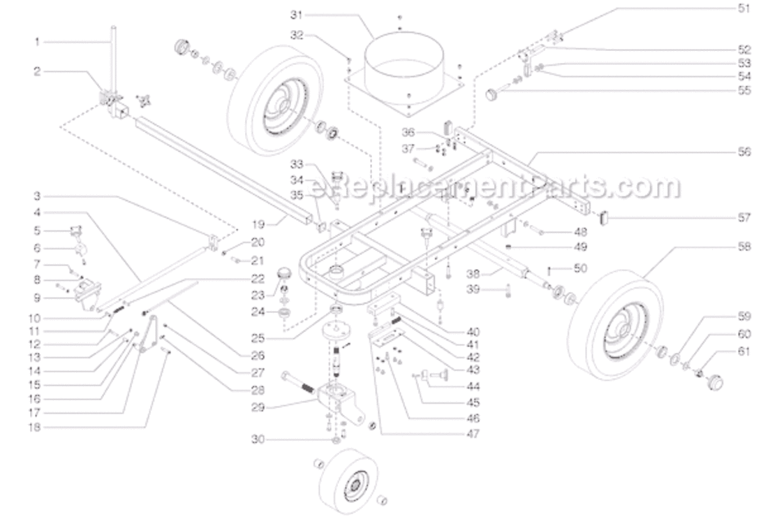 Page C Diagram and Parts List for LC1600 0509026 SprayTECH Paint Sprayer