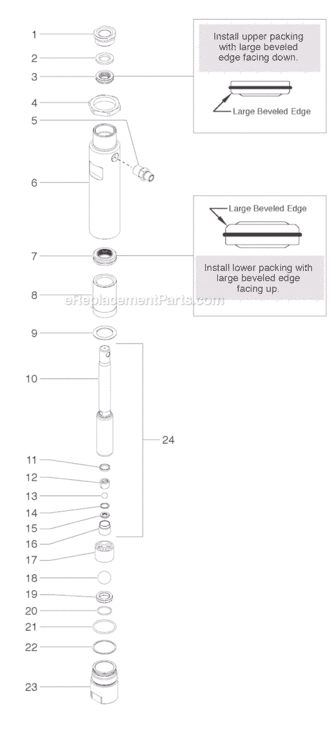 Page E Diagram and Parts List for LC1600 0509026 SprayTECH Paint Sprayer