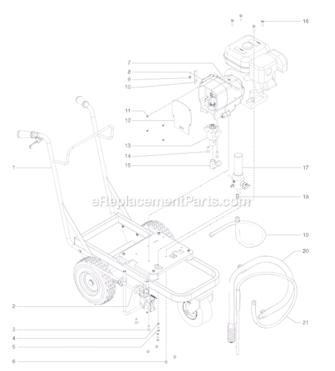 Page A Diagram and Parts List for LC750 0509027 SprayTECH Paint Sprayer