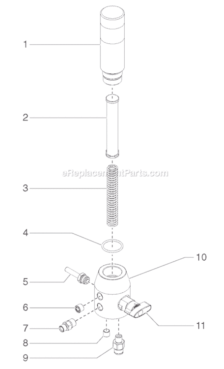 Page E Diagram and Parts List for LC750 0509027 SprayTECH Paint Sprayer