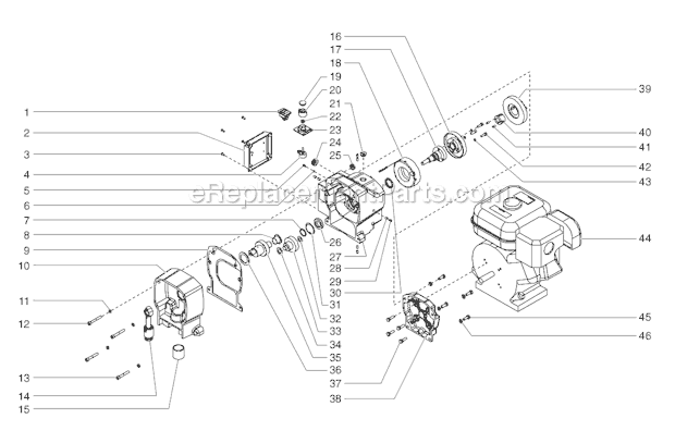 Page B Diagram and Parts List for GPX80 0509037 SprayTECH Paint Sprayer