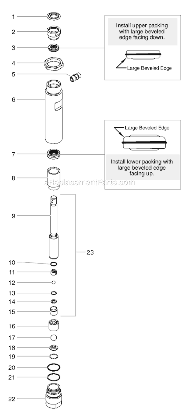 Page C Diagram and Parts List for GPX130 0509038 SprayTECH Paint Sprayer