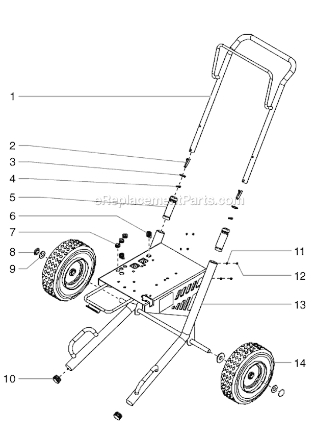 Page D Diagram and Parts List for GPX80 0509057 SprayTECH Paint Sprayer