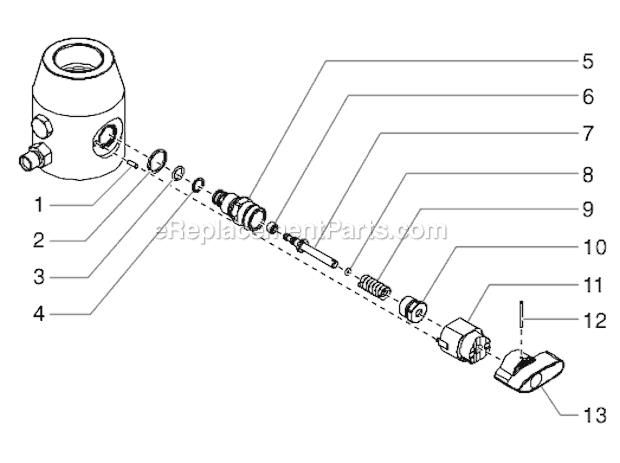 Page F Diagram and Parts List for GPX80 0509057 SprayTECH Paint Sprayer