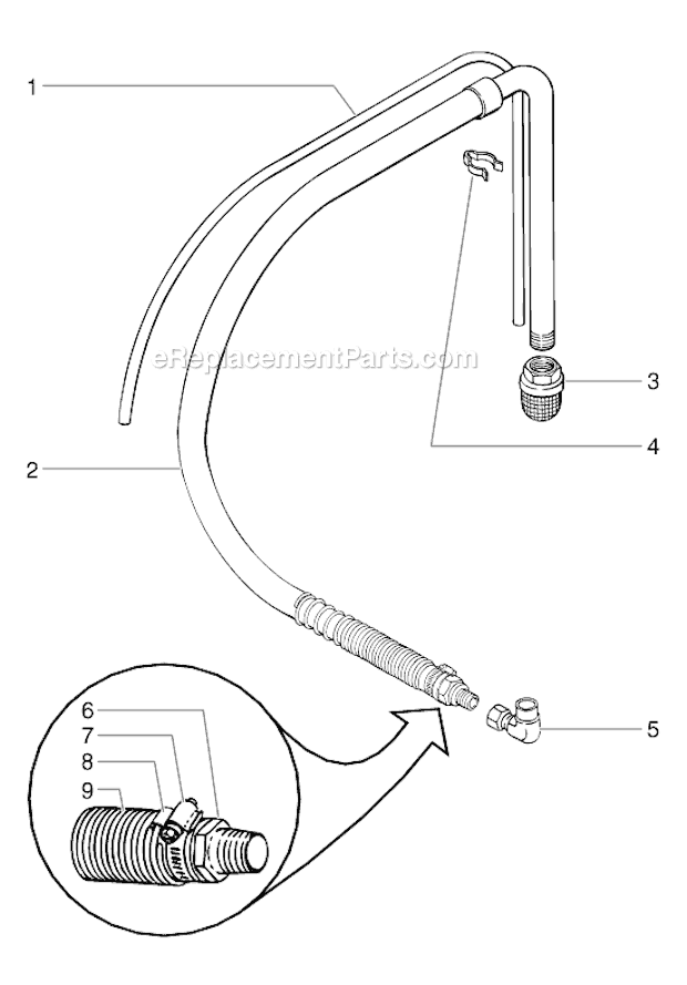 Page G Diagram and Parts List for GPX 0509058 SprayTECH Paint Sprayer