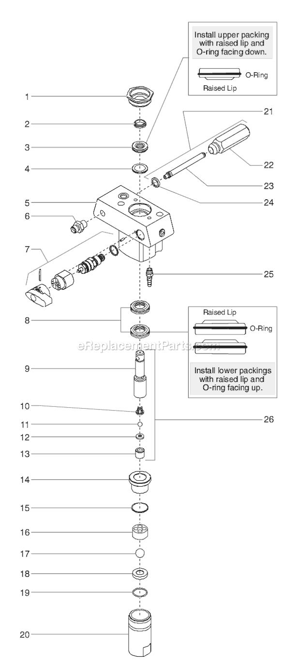 Page F Diagram and Parts List for EPX2155 0551012 SprayTECH Paint Sprayer