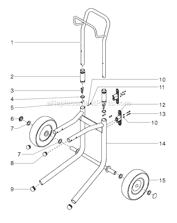 Page E Diagram and Parts List for EPX2255 0551060 SprayTECH Paint Sprayer