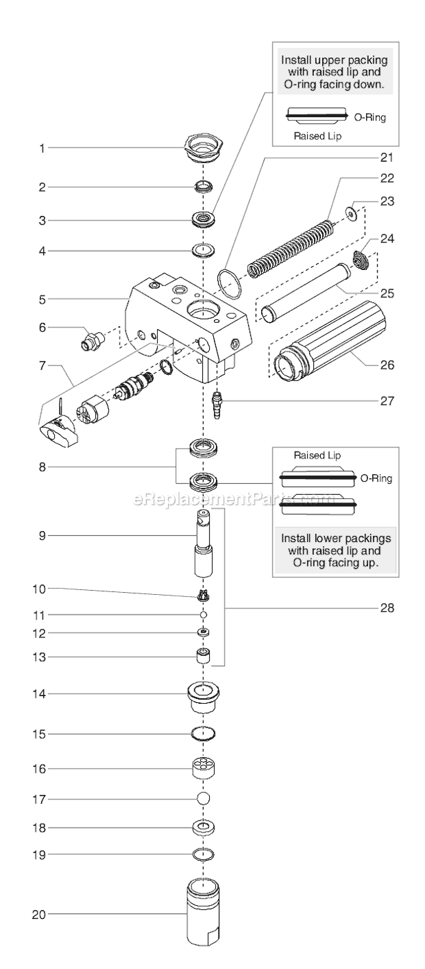 Page F Diagram and Parts List for EPX2255 0551060 SprayTECH Paint Sprayer