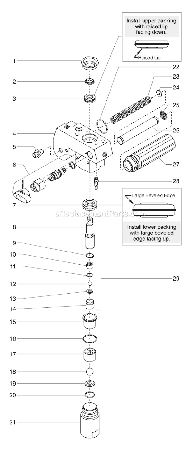 Page F Diagram and Parts List for EPX2355 0551080 SprayTECH Paint Sprayer