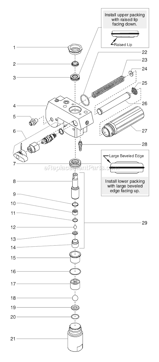 Page E Diagram and Parts List for EPX2355 0551090 SprayTECH Paint Sprayer