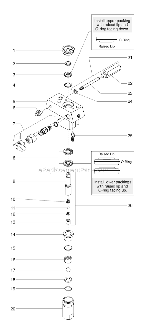 Page F Diagram and Parts List for EPX2155 0552004 SprayTECH Paint Sprayer
