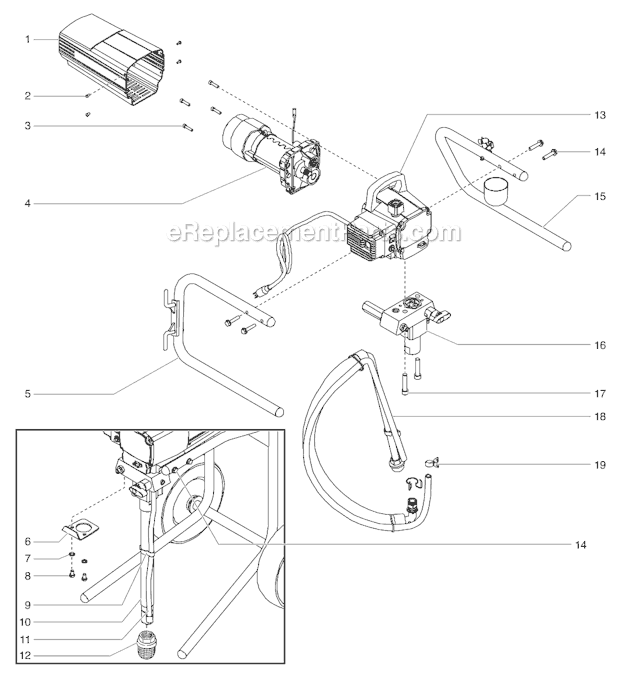 Page A Diagram and Parts List for EPX2155 0552006 SprayTECH Paint Sprayer