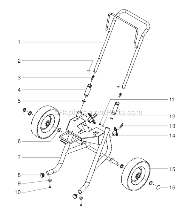 Page D Diagram and Parts List for EPX2455 0552065 SprayTECH Paint Sprayer