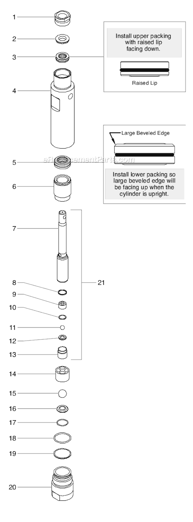 Page C Diagram and Parts List for EPX2555 0552082 SprayTECH Paint Sprayer