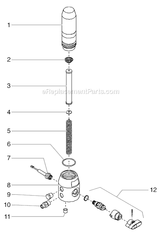 Page D Diagram and Parts List for EPX2555 0552082 SprayTECH Paint Sprayer