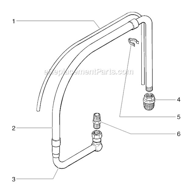 Page E Diagram and Parts List for EPX2555 0552082 SprayTECH Paint Sprayer