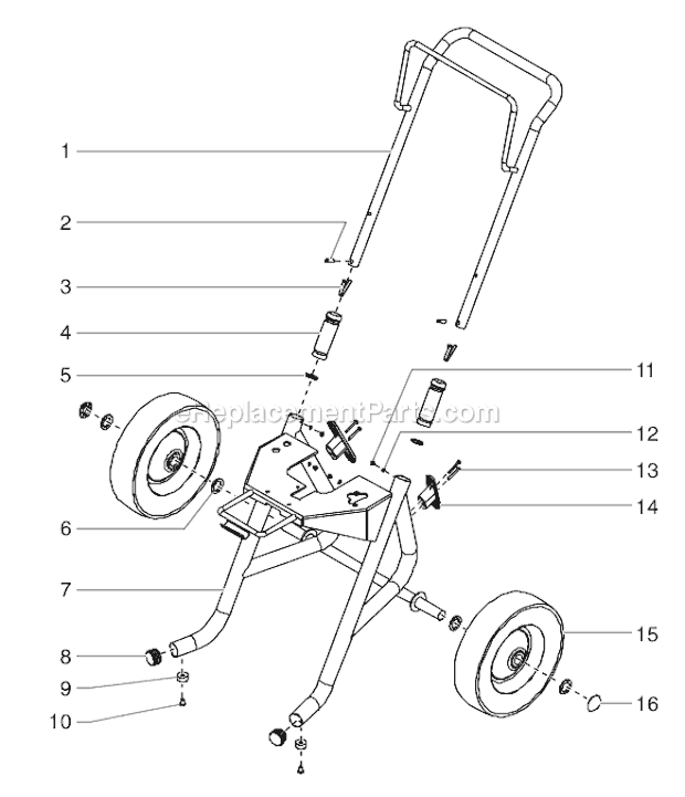 Page D Diagram and Parts List for EPX2555 0552085 SprayTECH Paint Sprayer