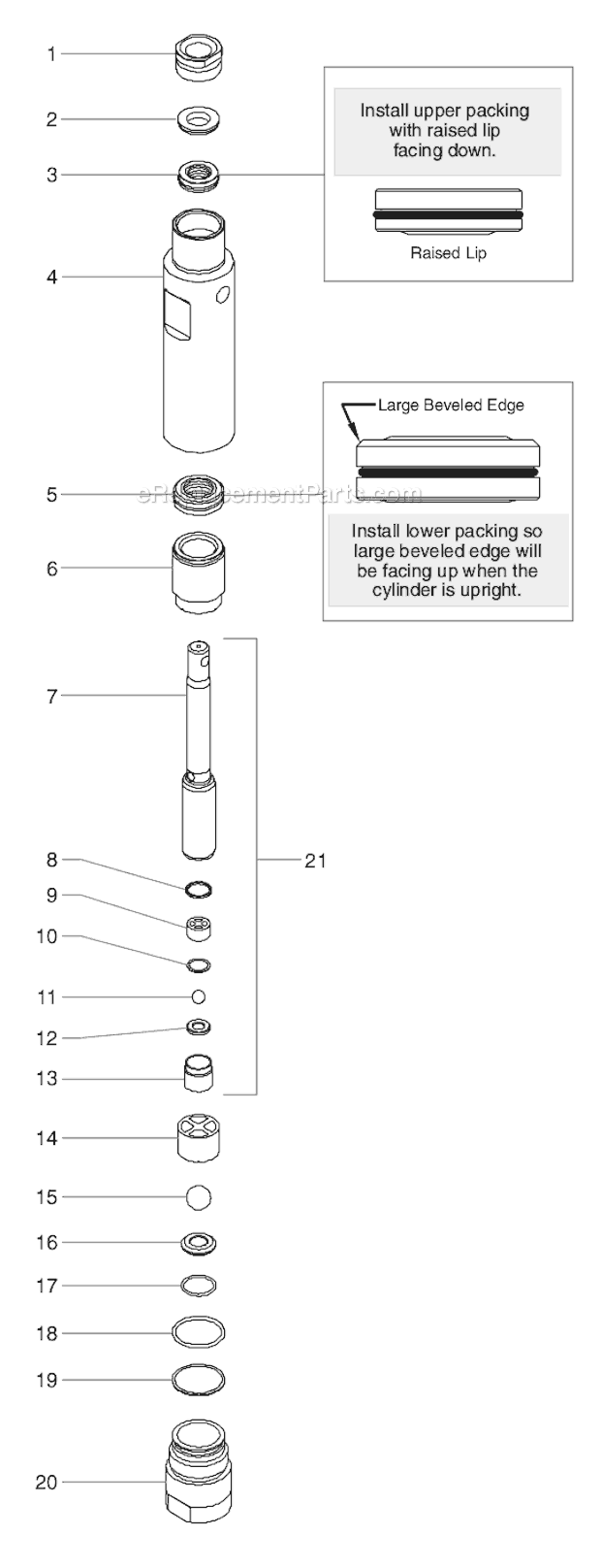 Page C Diagram and Parts List for EPX2555 0552095 SprayTECH Paint Sprayer