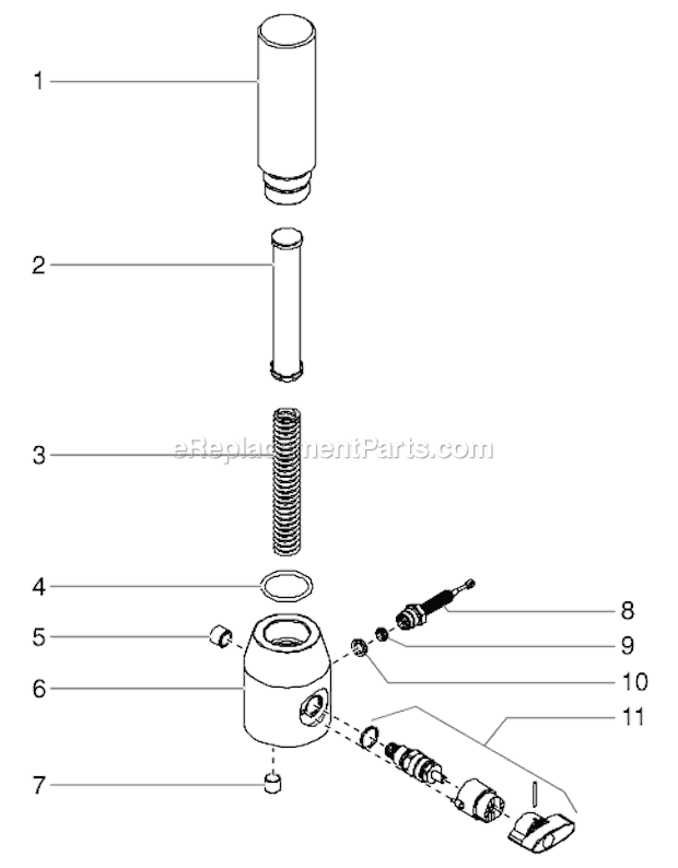 Page D Diagram and Parts List for EPX2555 0552095 SprayTECH Paint Sprayer