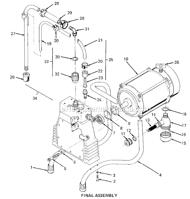 Final_Assembly Diagram and Parts List for ST1000  SprayTECH Paint Sprayer