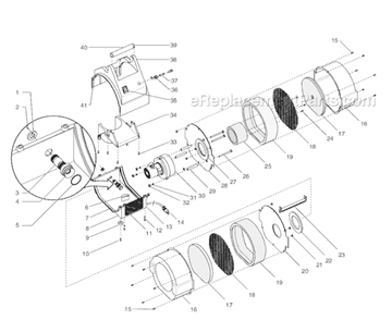 Page A Diagram and Parts List for CS5100 0277032 SprayTECH Paint Sprayer
