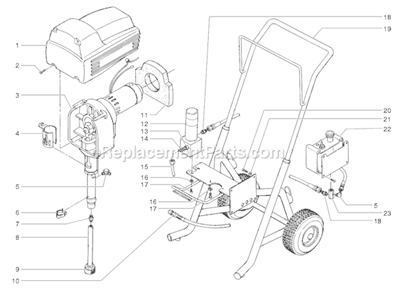 Page A Diagram and Parts List for EP2400 0279010 SprayTECH Paint Sprayer
