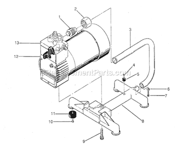 Page A Diagram and Parts List for ED1075 0288050 SprayTECH Paint Sprayer
