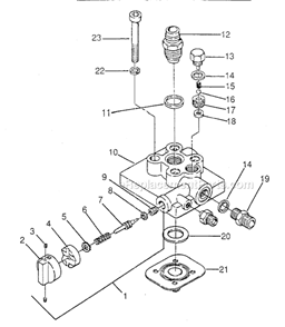 Page B Diagram and Parts List for ED1075 0288050 SprayTECH Paint Sprayer