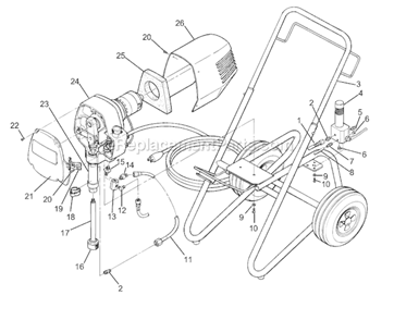 Part Location Diagram of 9885563 SprayTECH Return Tube Fitting