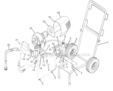 Part Location Diagram of 0090447 SprayTECH Elbow
