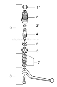 Page H Diagram and Parts List for EP2510 0294012 SprayTECH Paint Sprayer