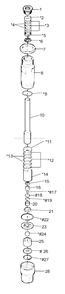 Page F Diagram and Parts List for EP2300SE 0294036 SprayTECH Paint Sprayer