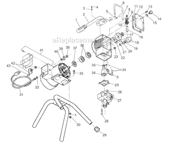 Page A Diagram and Parts List for ED1150 0294059 SprayTECH Paint Sprayer