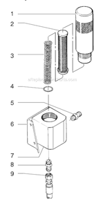 Part Location Diagram of 14069 SprayTECH Filter, 50 Mesh