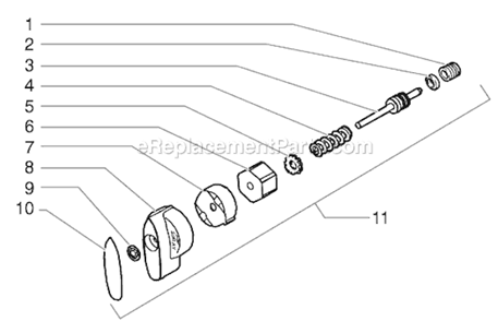 Page H Diagram and Parts List for EP2005 0295000 SprayTECH Paint Sprayer