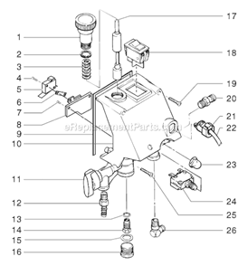 Page E Diagram and Parts List for EP2205 0295003 SprayTECH Paint Sprayer