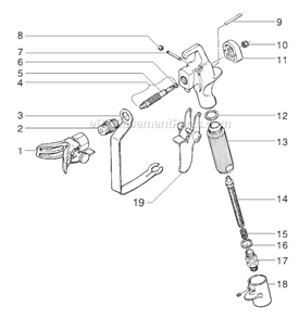 Page G Diagram and Parts List for EP2205 0295003 SprayTECH Paint Sprayer