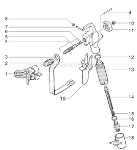 Page G Diagram and Parts List for EP2205 0295024 SprayTECH Paint Sprayer