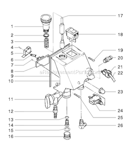 Page F Diagram and Parts List for EP2205 0295025 SprayTECH Paint Sprayer