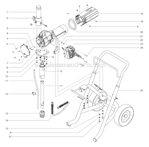 Part Location Diagram of 0507785 Titan Return Hose