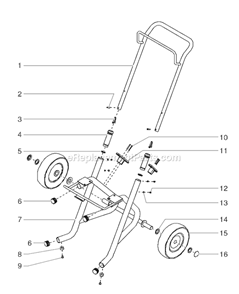 Page E Diagram and Parts List for EPX2305 0507007 SprayTECH Paint Sprayer