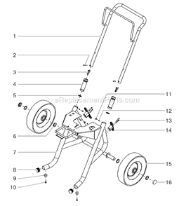 Page D Diagram and Parts List for EPX2405 0507008 SprayTECH Paint Sprayer
