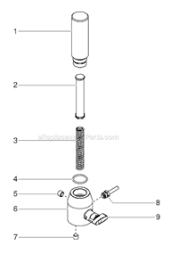 Page E Diagram and Parts List for EPX2405 0507008 SprayTECH Paint Sprayer